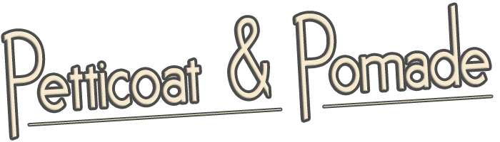 Logo der 50er Jahre Show Petticoat und Pomade